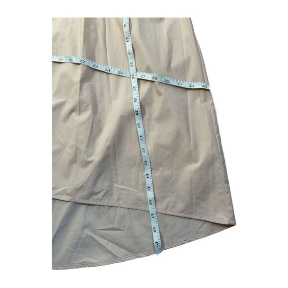 A NEW DAY Women’s Cream Midi Two pockets cotton Polyester dress Size Small - Picture 12 of 15